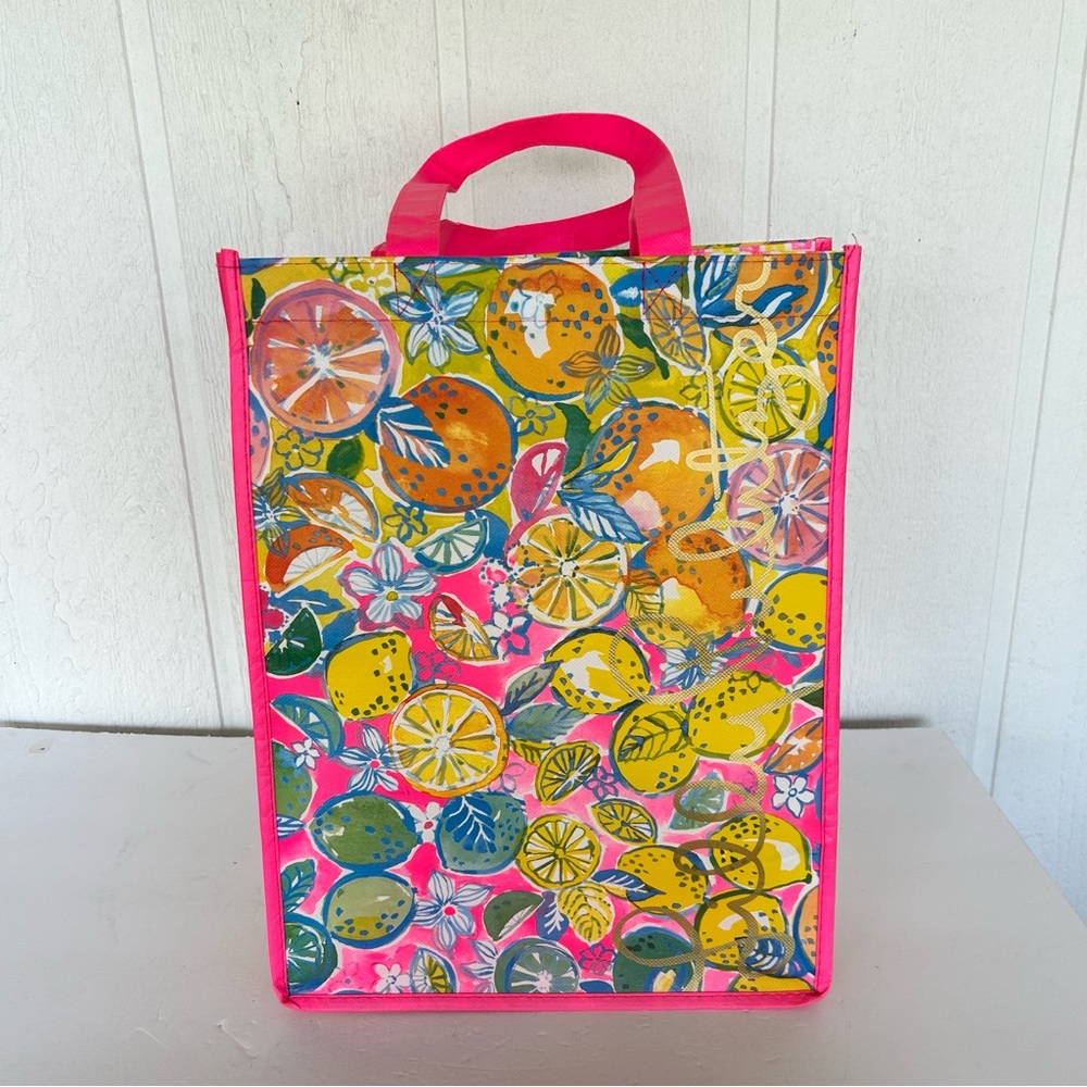 LILLY PULITZER REUSABLE SHOPPING TOTE BAG - Picture 1 of 11